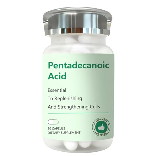 DNOUHN Pentadecanoic Acid, Pentadecanoic Acid Formula Supplement, Sourced from High-Altitude Sheep Milk, 60 Capsules