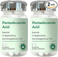 DNOUHN 2PCS Pentadecanoic Acid, Pentadecanoic Acid Formula Supplement, Sourced from High-Altitude Sheep Milk, 60 Capsules