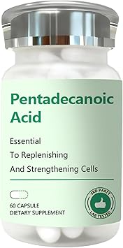 DNOUHN Pentadecanoic Acid, Pentadecanoic Acid Formula Supplement, Sourced from High-Altitude Sheep Milk, 60 Capsules
